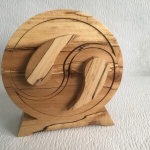 Ying Yang box:Spalted Beech